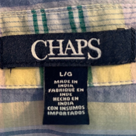 Chaps by Ralph Lauren Blue Yellow Lavender Plaid Button Down Shirt Women… - Picture 12 of 13
